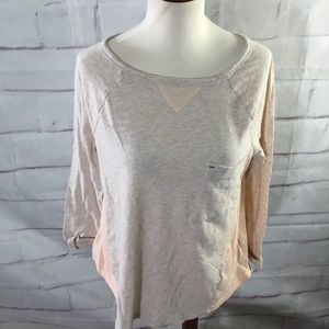 Anthropologie Little Yellow Button Tee